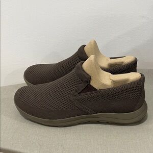 L.L Bean men’s comfort slip on Mocs size 10W brown like new